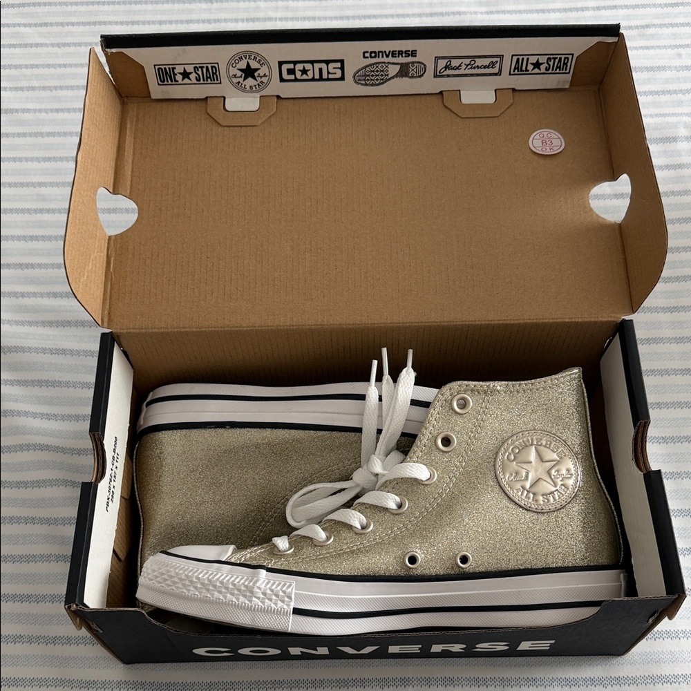 Converse Shimmering Gold High-Tops